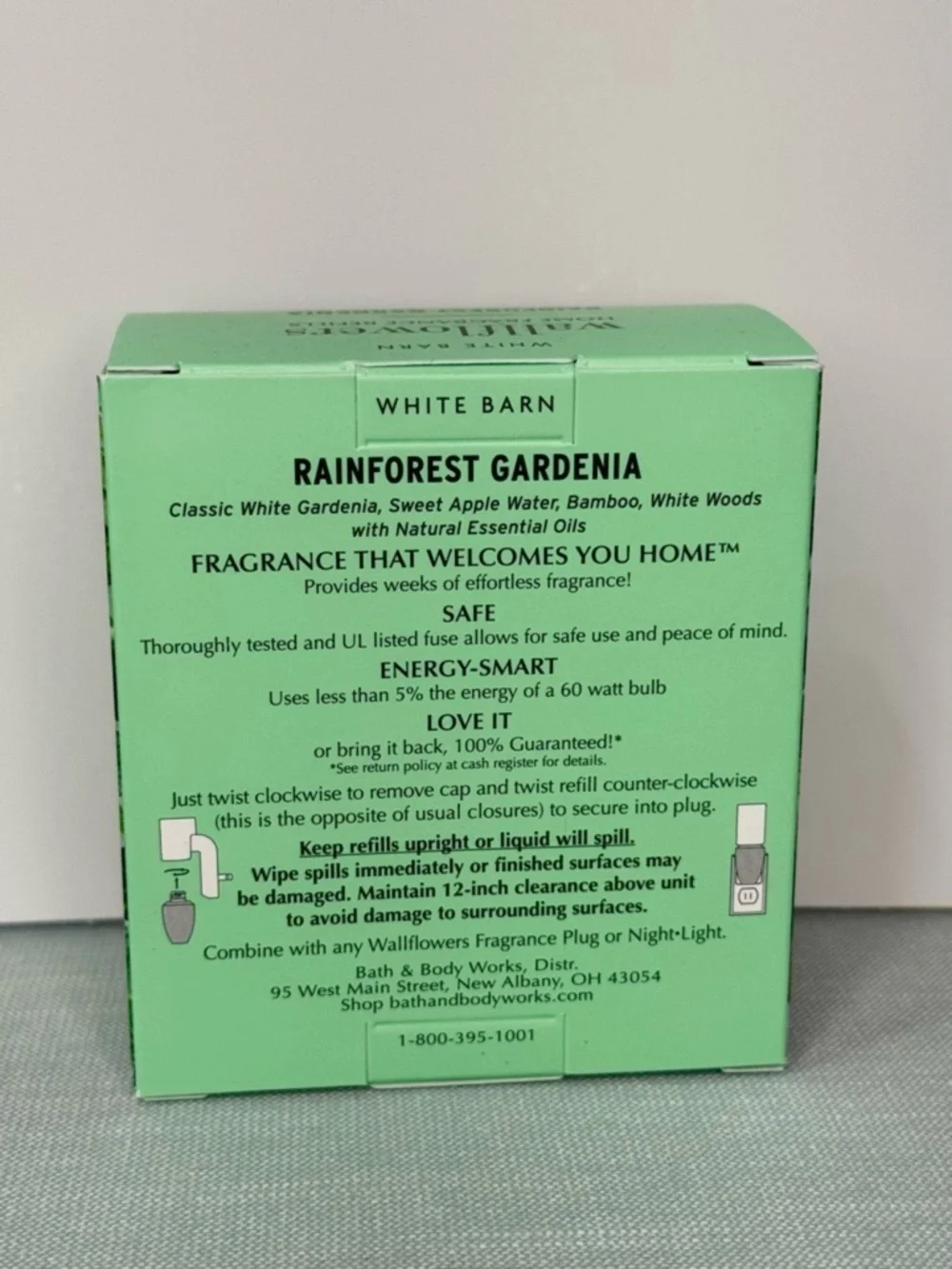 Bath & Body Works Rainforest Gardenia Wallflower 2 Pack Refills NWT